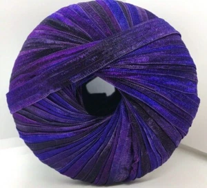 Memento - Berlini Ribbon Yarn #161 Purple Royale 50gr 88yds - Picture 1 of 3