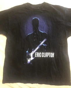Vintage Eric Clapton "Evening of Nothing But the Blues" Concert T-Shirt XL Black - Picture 1 of 4