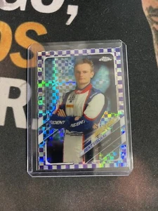2021 Topps Chrome Formula 1 Bent Viscaal Purple Checker Flag Ref /199 #76 - Picture 1 of 2