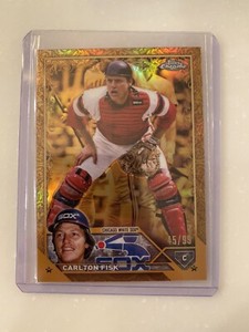 2023 Topps Gilded Collection Baseball Carlton Fisk 45/99 White Sox