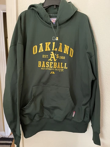 Oakland Athletics A’s Majestic Authentic Collection Hoodie Sweatshirt Men’s XXL Cover