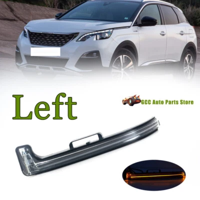 Para Peugeot 3008/5008/C5AIRCROSS Espejo retrovisor intermitente luz indicadora LH Foto 1 de 4