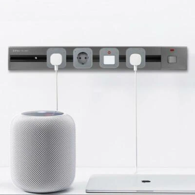 Power Track Socket Electrical Outlet Kitchen Desktop Power Strip Surface Mounted - Image 1 of 4