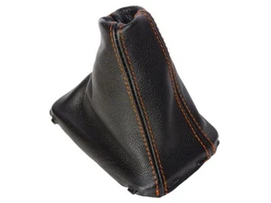 Shift Boot For Volvo S80 2006-2016 Leather Orange Stitching - Picture 1 of 6