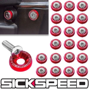 RED 24PC FULL DRESS UP SET/KIT WASHERS/BOLTS FOR ATV UTV BODY SIDE BY SIDE Q1 - Picture 1 of 1