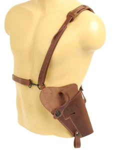 US Army M7 Schulterholster Leder braun Colt M1911 WWII + Vietnam, Pistolentasche - Picture 1 of 5