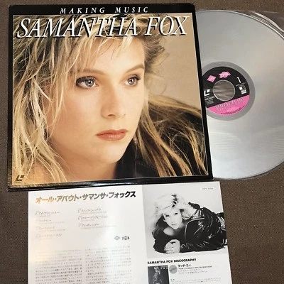 SAMANTHA FOX‎ Making Music JAPAN Laser Disc 35P6-9034 w/Insert 1989 reissue LD - Image 1 of 4