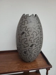 Postmoderne Keramik Vase von Lajos Kovats, Ungarn 80er Jahre 19 cm hoch - Bild 1 von 5