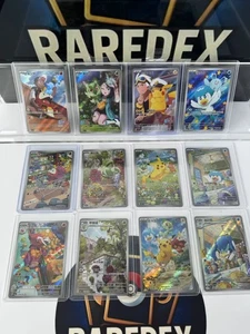 Juego combinado de 12 cartas de arte completo Pokémon TCG S-Chino-Capitán Pikachu arte antiguo holograma - Imagen 1 de 6