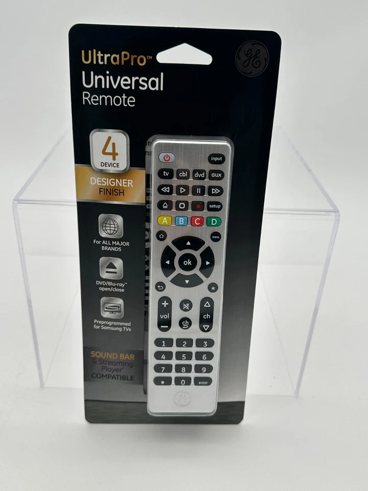 GE UltraPro 33709 4-device Universal Remote Control 1614