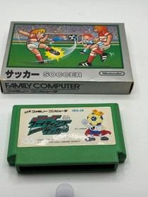[Set of 2] Famicom software J League Fighting Soccer & Soccer box theory