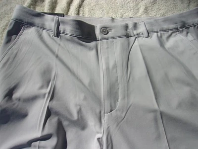 Pantalones cortos de golf Greg Norman Performance elásticos nuevos con etiquetas, para hombre 40, $60, gris, 9 pulgadas ins. Foto 1 de 4