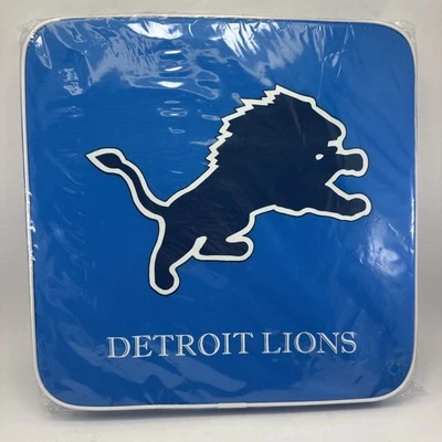Cojín de asiento vintage Detroit LIons Ford Field azul blanqueador nuevo raro nuevo de stock Foto 1 de 4