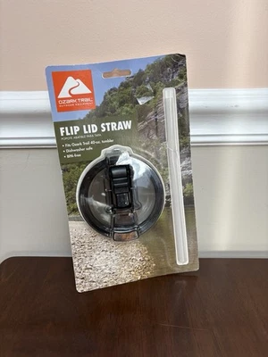 Ozark Trail Tapa Abatible Pajita 40oz Tapa Vaso y Pajita Combo Nuevo Foto 1 de 2