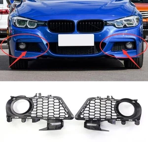 For BMW 3 SERIES F30 M SPORT PACKAGE PAIR BUMPER FOG LIGHT GRILLE 12-18 14 16 - Picture 1 of 9
