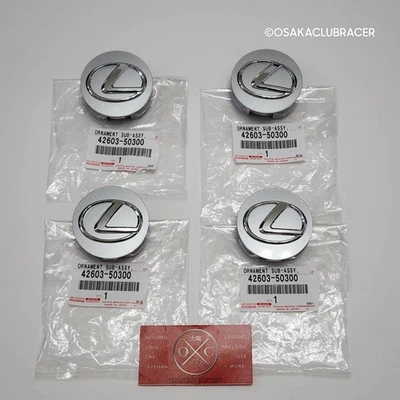 Juego de 4 tapas centrales de rueda originales OEM Lexus 07-13 IS250 e IS350 4260350300 nuevas Foto 1 de 4