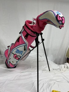HELLO KITTY Youth Golf Club Set with Bag + Driver & Putter and Rain Cover Top - Picture 1 of 22