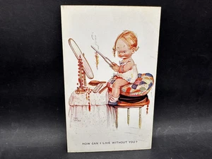 Mabel Lucie Attwell Valentine's 1000 Postcard Vintage Unused - Foto 1 di 9