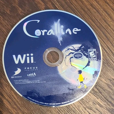 Coraline (Nintendo Wii, 2009) Disk Only - see description for condition - Image 1 of 4