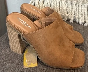 Cool Planet Steve Madden Newbury Sandals Women's Size 10M Heeled Mules - Picture 1 of 11