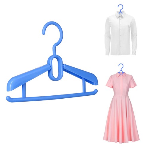 VETEMENTS (Blu) 6 Pezzi Appendiabiti Retrattile Portaoggetti Giacca Pantaloni Camicia Abito Asciugatura FI