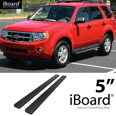 APS Running Board Side Step Bars 5in Black Fit Ford Escape (Mazda Tribute) 08-12 Foto 1 de 4