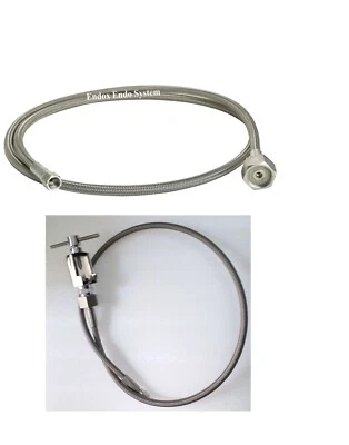 Tubo de manguera para laparoscopia con válvula de índice de pasador y malla tipo DIN SS para aislador 2 piezas Foto 1 de 4