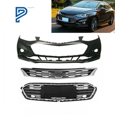 For 2016 2017 2018 Chevy Cruze Front Bumper Cover & Front Upper and Lower Grille - Изображение 1 из 4