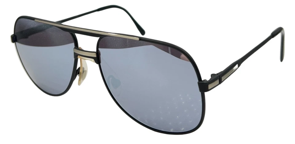Gafas de sol vintage Marcolin 900 negras grises de metal piloto Italia con lentes nuevas Foto 1 de 4
