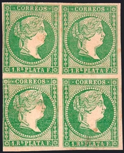 Antilles - Edi ** 8 Bl. 4 - 1857 - 1 real - Picture 1 of 1