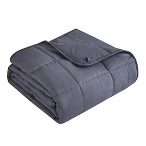 Weighted Blanket Cooling Breathable Heavy Blanket 60"×80"-20lbs Dark Grey - Picture 1 of 7