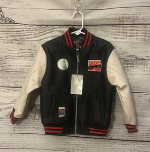 NWT Disney marvel leather reversible jacket size 4 - Picture 1 of 2