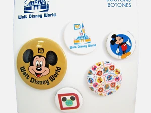 Walt Disney World Button Pin Set Mickey Mouse 50th Anniversary Vault Collection - Picture 1 of 11