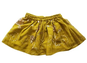 Boho elastic waist brocade Hippy Mini short skirt women's Trending summer skirts - Picture 1 of 17