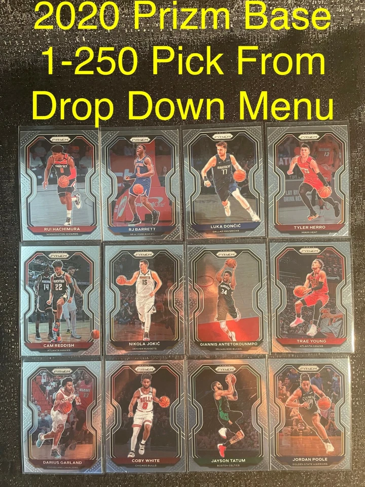 2020-21 PRIZM BASE Complete Your Set You Pick Basketball NBA Card #1-250 PYC - Image 1 of 1