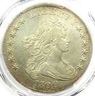 1800 Draped Bust Silver Dollar $1 Coin - Certified Pcgs Xf Detail (Ef) - Rare!