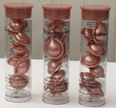 3 cápsulas de ceramida Elizabeth Arden RETINOL suero nocturno 7 x 3 = 21 cápsulas Foto 1 de 3