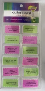 Junggesellinnenabschied Mädelsabend Partyspiel - Weinglas Stickies 12 Neu im Karton - Bild 1 von 2