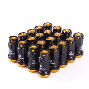 20Pcs M12X1.5/1.25 Racing Steel Composite Wheel Nut Close End Heavy Lug Nuts+Key - Picture 1 of 21