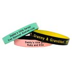 Teens Personalised Wristband Small Wrist Silicone Band Custom Engraved 180mm