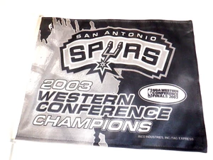 San Antonio Spurs car flag 2003 Western Conference Finals - Picture 1 of 5