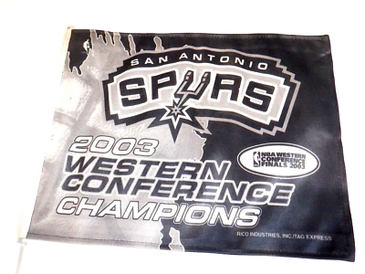 San Antonio Spurs car flag 2003 Western Conference Finals - Image 1 of 4