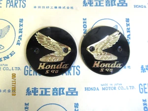 HONDA S90 Honda Super 90 NOS Gas Tank Emblems 87121-028-000, 87122-028-000 - Bild 1 von 3