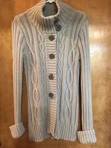 Brown Eddie Bauer Sweater Cardigan Size M - Picture 1 of 5
