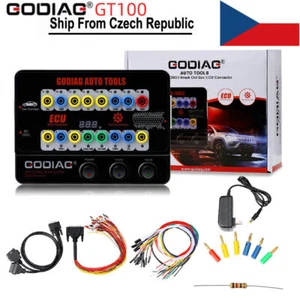 GODIAG GT100 OBDII Protocol EC.U Detector OBD2 BreakOut Box Bench Connector Tool - Zdjęcie 1 z 12