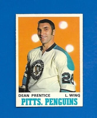 1970-71 OPC #201 DEAN PRENTICE PITTSBURGH PENGUINS 70-71 O PEE CHEE NHL - Image 1 of 2