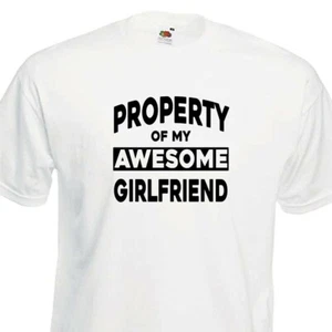 Impresionante Novia Propiedad Novio Divertida Camiseta Regalo San Valentín Camiseta Navidad - Imagen 1 de 2