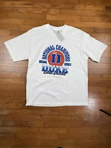Vtg 2001 Duke Blue Devils NCAA National Champions Shirt Basketball XL - W/ Tags - Picture 1 of 10