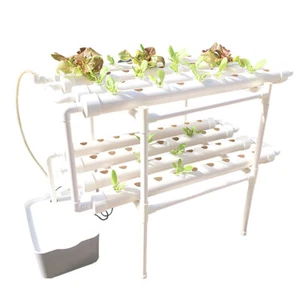 Sistema Idroponico Kit Coltivazione 72 Siti Piante 2 Strati Piante Ortaggi Idroponica - Foto 1 di 19