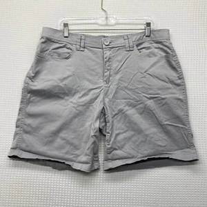 Lee Riders Mid Rise Bermuda Shorts 16M Casual Canvas Gray W37BCHG insm 8 inch - Picture 1 of 8